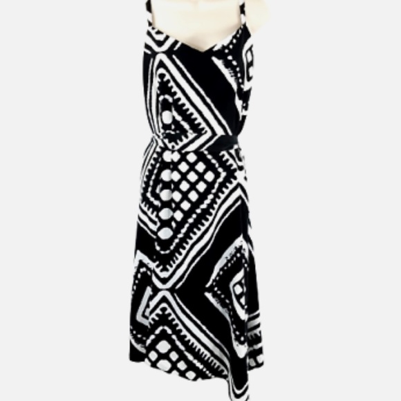 Lane Bryant Dresses & Skirts - Lane Bryant Size 22/24 Printed Dress Handkerchief Hem Spaghetti Straps Belted